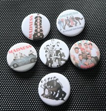 Set of 6 Madness Button Pin