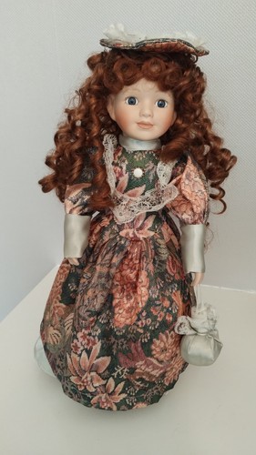 Porcelain doll stand approx - doll, on