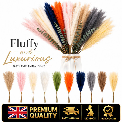 10pcs artificial pampas - 10pcs, grass