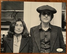 Yoko Ono Signed Photograph JSA