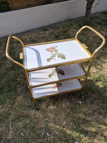 Vintage gold floral - gold, rose