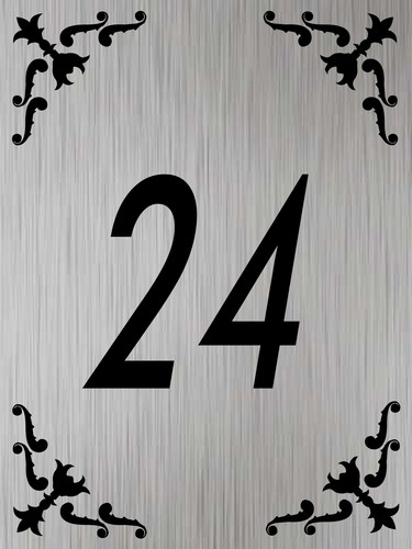 Aluminium door sign - sign,