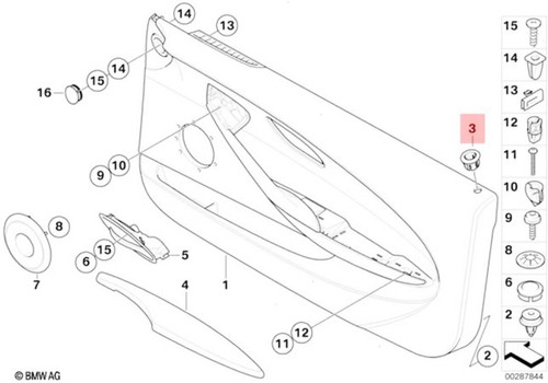 Genuine bmw 2pcs cover locking - genuine,