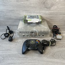 Xbox Original Crystal Console Bundle With Controller And 5 Games Tested Working