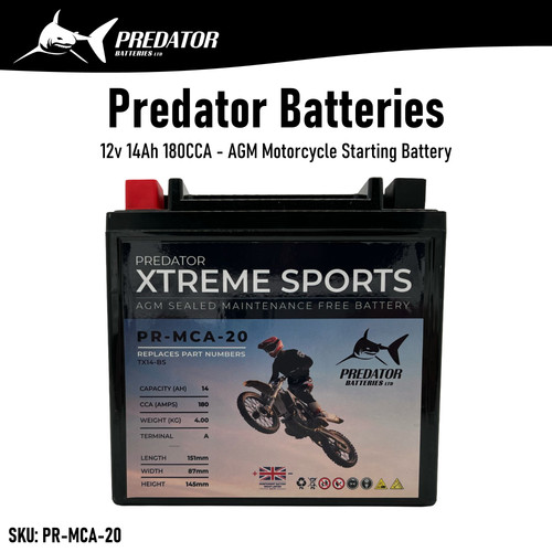 12v 14ah 180cca - 12v, agm