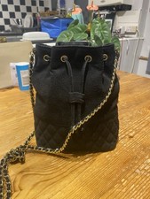 Tula Black Suede Handbag