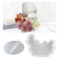 Large Silicone Mold Mirror Epoxy Resin Crafts Casting Mould for Making Supplies