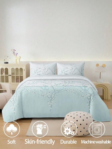 Reversible floral duvet - floral, quilt