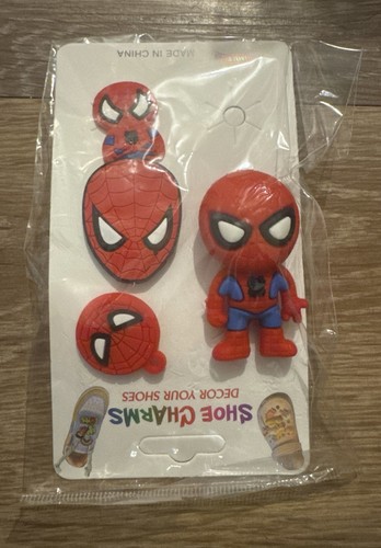 Spiderman croc charms - pack, of