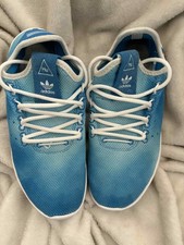 2018 Pharrel X Tennis Hu Holi 'Bright Blue' Trainers Size UK 3.5