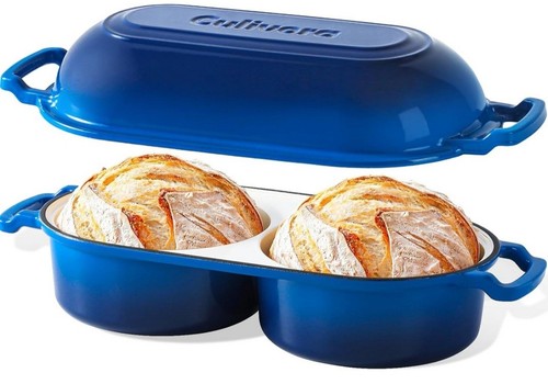 Cast iron enamel bread pan - cast,