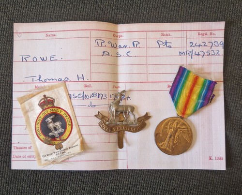 Ww1 victory medal silk and - ww1,