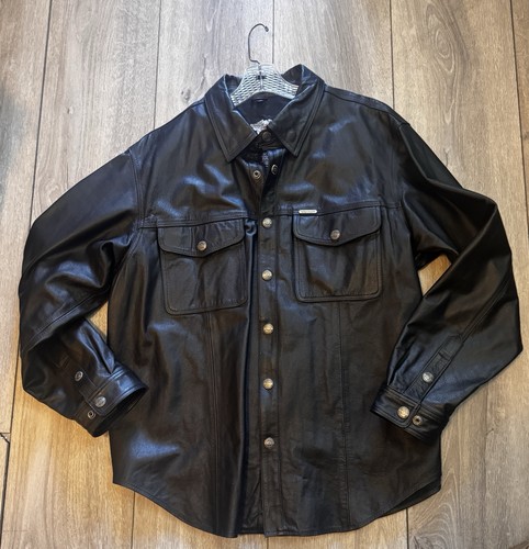 Harley davidson leather button - davidson,