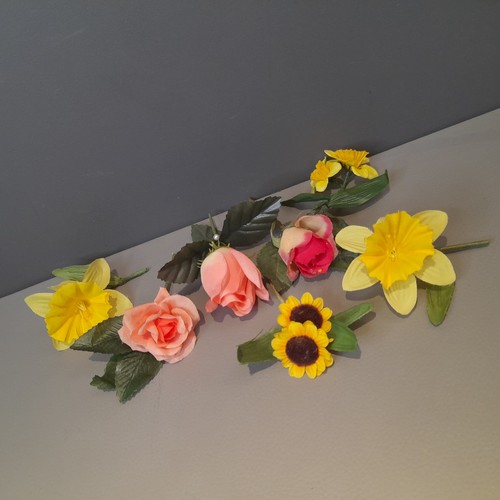 Vintage flower brooch bundle - brooch,