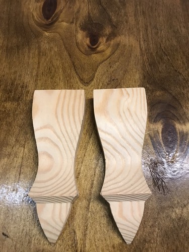 Wooden corbels pair - x, 1