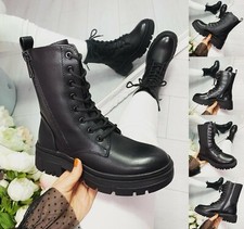 LADIES WOMENS ANKLE LACE UP