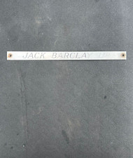 Jack Barclay London Rolls Royce Bentley Dealer Door Sill Strip Badge Emblem