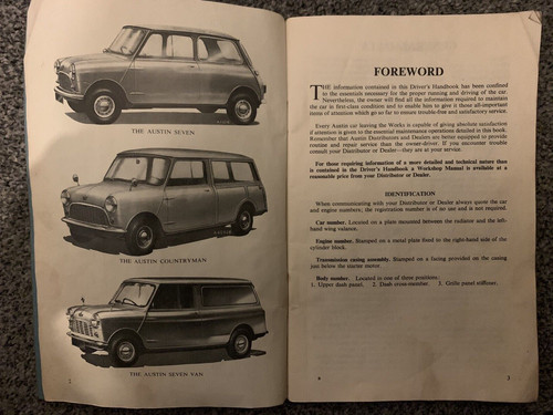 Classic 1961 bmc - austin, mini
