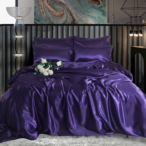 Satin silk complete bedding - satin,