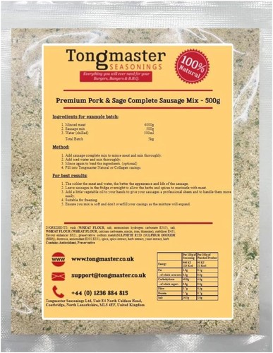 Pork sage sausage complete - pork,
