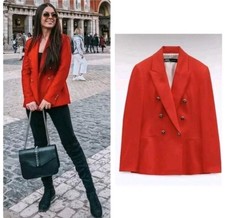 Zara Red Textured Double