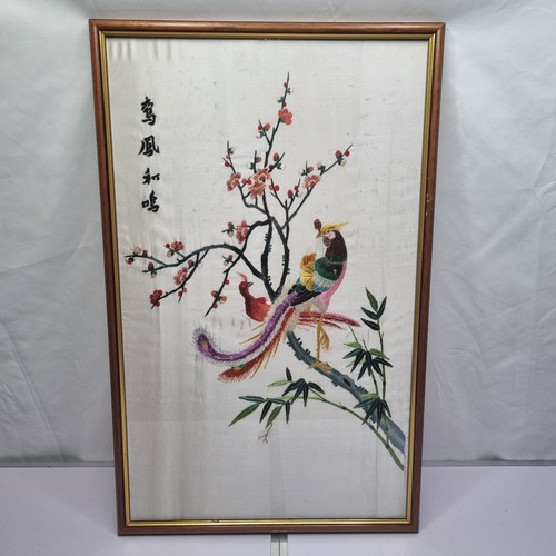 Vintage chinese silk art - vintage,