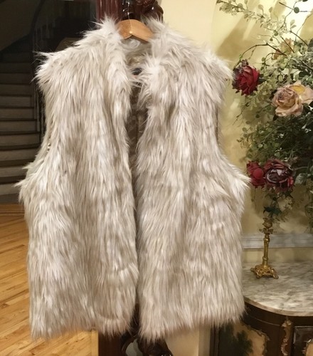 Faux fur waistcoat - faux,