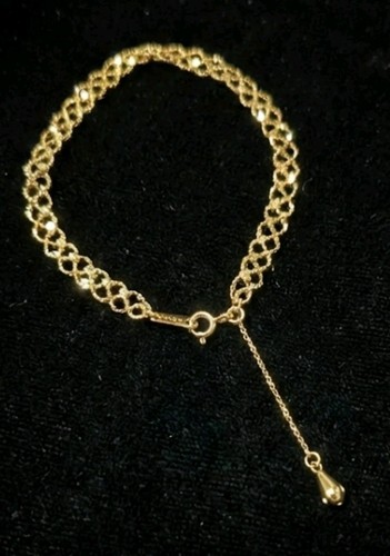 Solid 18ct gold bracelet lace - solid,