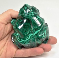 3.50" POLISHED MALACHITE FROG