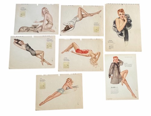 Varga girl calendar pages - varga,