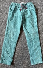 Mini Boden Girls Turquoise Spotty Soft Cord Trousers - Suit 6 - 7 Years