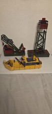 VINTAGE MECCANO 60'S GANTRY CRANE , DREDGER PART BUILT INCOMPLETE JOBLOT x 3🇬🇧