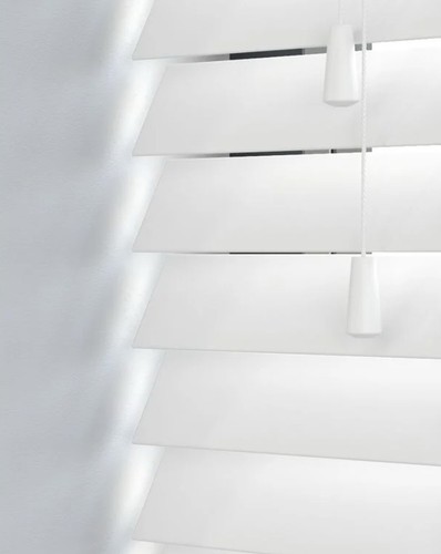 White wooden venetian - venetian, blinds