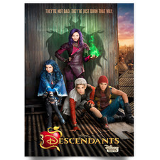Descendants Movie Poster Disney Art Print Kids Gift Home Bedroom Decor A5-A1