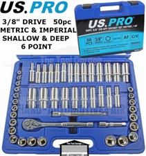 US PRO Tools 50pc 3/8" Socket