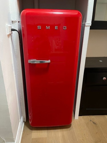 Smeg cherry red refrigerator - smeg,