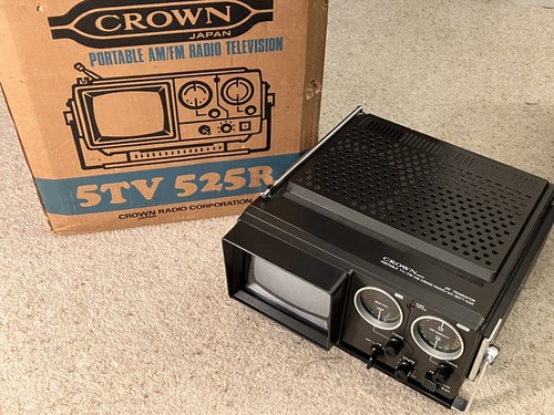 Crown boxed 5tv 525r vintage - crown,