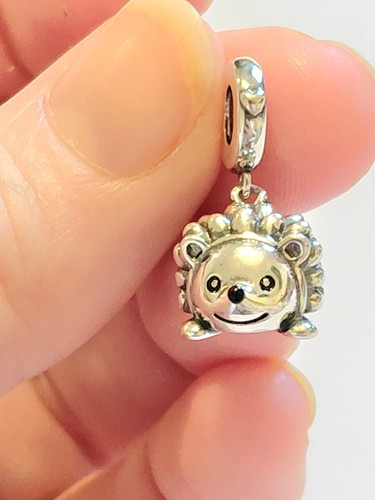 Sterling silver hedgehog charm - hedgehog,