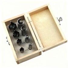 8PCS WOOD PLUG HOLE CUTTER SET