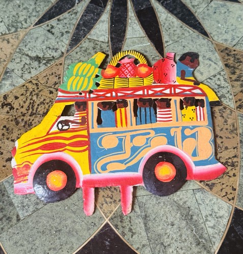 Vibrant haitian folk art - haitian,