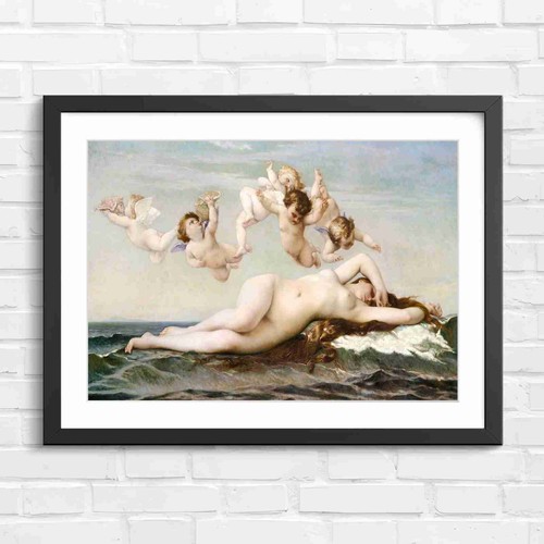 Birth venus flying cherubs - flying,