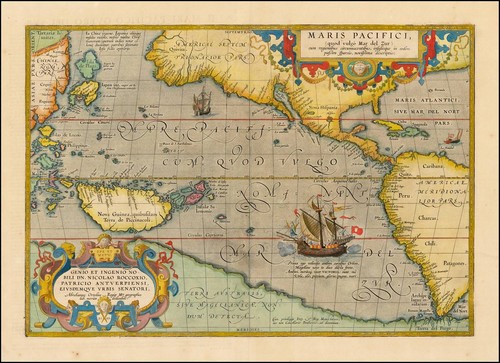 Ortelius pacific old color - old,