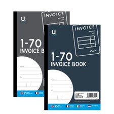 Invoice / Duplicate Book 1 - 70 / 100 Pages Carbon Pad/Copy A6 /A5 / Black Pens