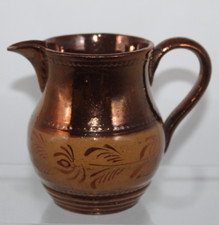 ANTIQUE POTTERY COPPER LUSTRE