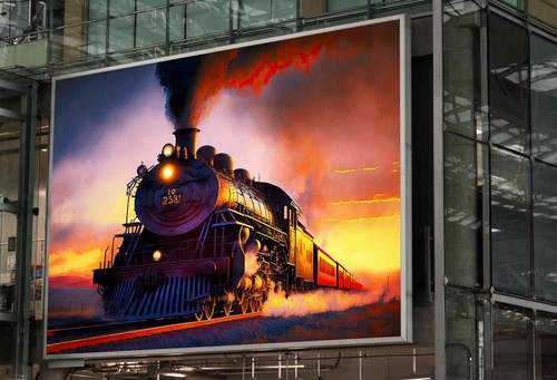 Vintage railway steam train - vintage,