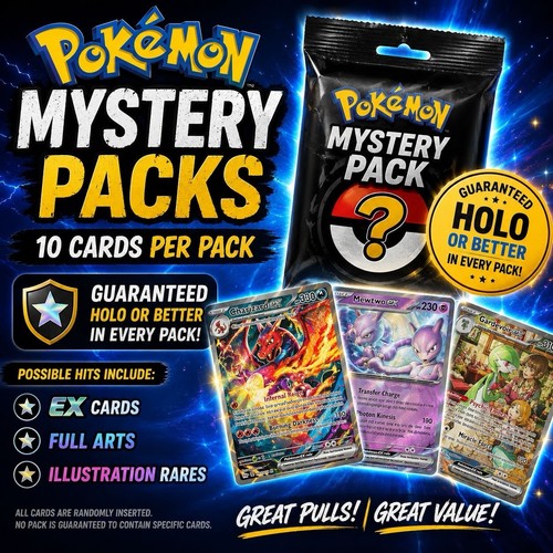 Pokémon tcg mystery pack - tcg, 10