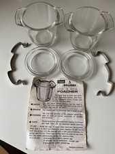 Rare Vintage 70's Tala Solidex Glass Egg Poacher