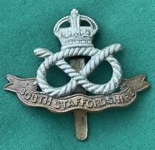 The South Staffordshire Regiment ~ 100% Genuine British Army Military Cap Badge.