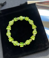 Uranium Vaseline Glass Beaded