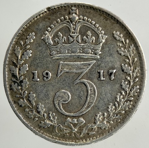 1917 george threepence - george, v